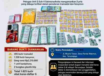 Polres Metro Bekasi Amankan Ribuan Butir Obat Keras, Dua Terduga Pengedar Berhasil Diamankan IMG_20260622_220422.jpg